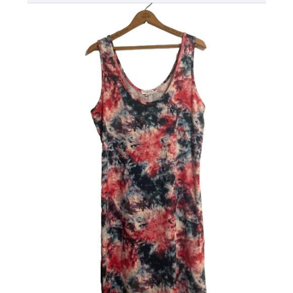 TIE-DYED Bodycon Dress - Full Circle Trends - 1X - Picture 5 of 7